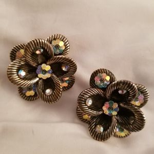 Earings with stones..